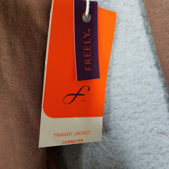 NEW Freely Transit Commuter Jacket Women's Small Belted Casual Travel Stretch - Picture 10 of 13